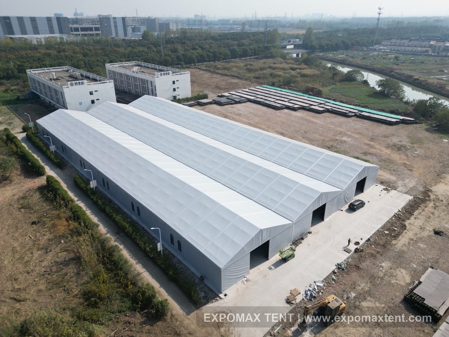 Large EXPOMAX industrial tent project