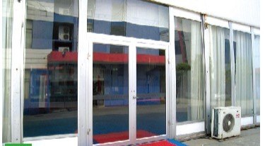 Glass door